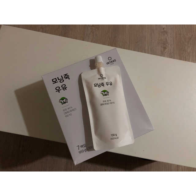 모닝죽 우유 리뷰 사진