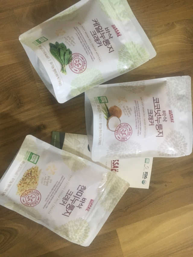 바삭 유기농 현미 누룽지 크래커 3종 리뷰 사진