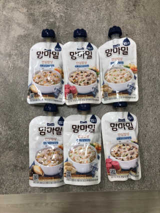 [매일유업] 맘마밀 안심밥상 6개입 — 5점을 준 리뷰어가 2019년 8월 올린 사용 사진