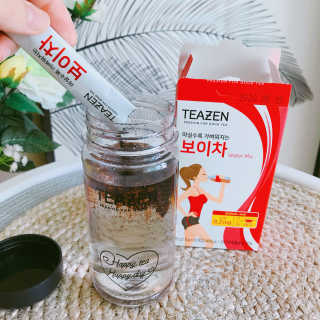 티젠 보이차 + 마이보틀 세트 — 5점을 준 리뷰어가 2018년 6월 올린 사용 사진