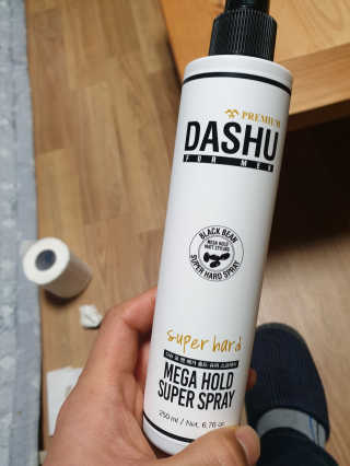 다슈코리아 다슈 포 맨 프리미엄 메가 홀드 슈퍼 스프레이 250ml — 3점을 준 리뷰어가 2019년 2월 올린 사용 사진