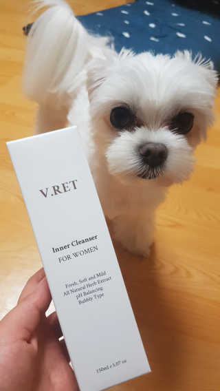 V.RET 브이렛 여성청결제 — 5점을 준 리뷰어가 2018년 10월 올린 사용 사진