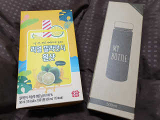 장수농가 리얼깔라만시 원샷 50ml 10팩+보틀 — 5점을 준 리뷰어가 2019년 4월 올린 사용 사진
