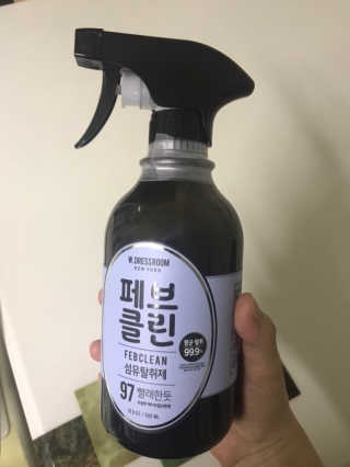 더블유드레스룸 페브클린 500ml — 5점을 준 리뷰어가 2018년 11월 올린 사용 사진