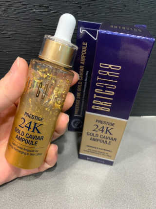 비알티씨 프레스티지 24K 골드 캐비어 앰플 — 3점을 준 리뷰어가 2019년 3월 올린 사용 사진