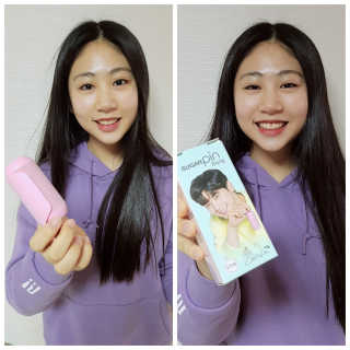 유닉스 USB 충전식 헤어롤 슈가핀 38mm — 5점을 준 리뷰어가 2020년 3월 올린 사용 사진