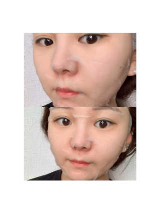 메이베나 1일 1팩 뽑아쓰는 마스크팩 — 5점을 준 리뷰어가 2019년 2월 올린 사용 사진