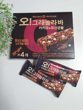 오그래놀라 카카오유산균볼 오그래놀라바 카카오앤유산균볼 — 5점을 준 리뷰어가 2020년 3월 올린 사용 사진