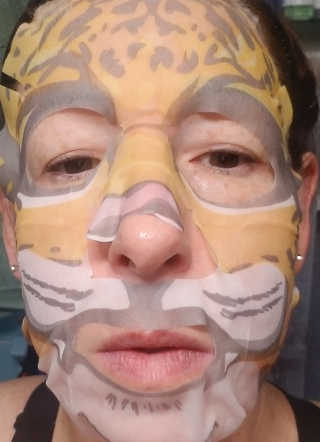SNP 영양 시트 Mask_Tiger — 5점을 준 리뷰어가 2018년 12월 올린 사용 사진