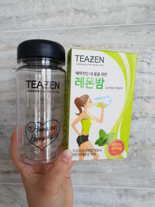 티젠 레몬밤 + 마이보틀 — 5점을 준 리뷰어가 2018년 7월 올린 사용 사진