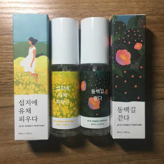르플랑 제주 패브릭 퍼퓸 60ml 8종 — 4점을 준 리뷰어가 2018년 9월 올린 사용 사진