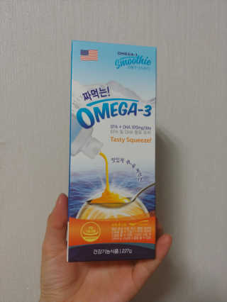 오메가-3스무디 [오메가스무디] 짜먹는 오메가3 DHA 임산부 어린이 — 5점을 준 리뷰어가 2019년 2월 올린 사용 사진