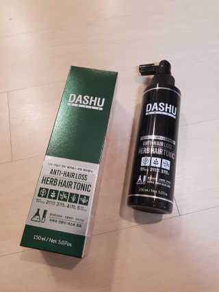 다슈코리아 다슈 데일리 안티 헤어로스 허브 헤어토닉 150ml — 5점을 준 리뷰어가 2019년 10월 올린 사용 사진