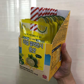 장수농가 리얼깔라만시 원샷 50ml 10팩+보틀 — 4점을 준 리뷰어가 2019년 6월 올린 사용 사진