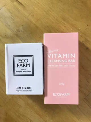 에코팜 샤이닝 비타민 클렌징 비누, 홀더 세트 — 5점을 준 리뷰어가 2019년 4월 올린 사용 사진