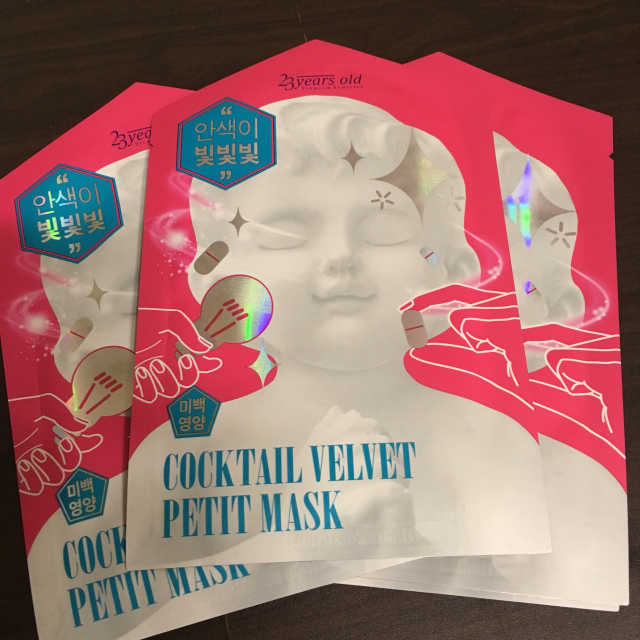 칵테일 벨벳 쁘띠 마스크(5장) 리뷰 사진