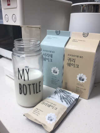 [착한습관]건강한 한끼, 귀리 쉐이크와 서리태 쉐이크 — 4점을 준 리뷰어가 2019년 7월 올린 사용 사진