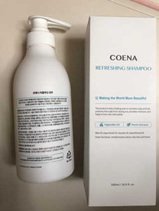 코에나샴푸 500ml — 4점을 준 리뷰어가 2019년 8월 올린 사용 사진