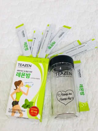 티젠 레몬밤 + 마이보틀 — 4.5점을 준 리뷰어가 2018년 7월 올린 사용 사진