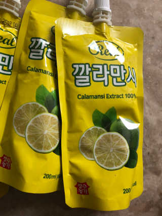 장수농가 리얼깔라만시 — 5점을 준 리뷰어가 2018년 4월 올린 사용 사진