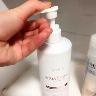 아쿠아큐링 아쿠아S링 퓨어리프레싱 헤어케어 500ml — 5점을 준 리뷰어가 2018년 7월 올린 사용 사진