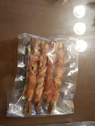 [펫토리아] 뚝딱뚝딱 400g 강아지 간식 베스트5종 — 5점을 준 리뷰어가 2019년 1월 올린 사용 사진