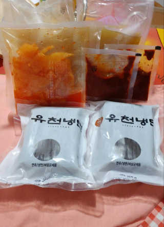 유천냉면 물냉면 2인세트 — 5점을 준 리뷰어가 2018년 5월 올린 사용 사진