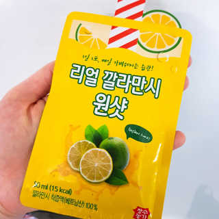 장수농가 리얼깔라만시 원샷 50ml 10팩+보틀 — 4점을 준 리뷰어가 2019년 6월 올린 사용 사진
