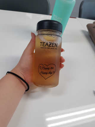 티젠 레몬밤 + 마이보틀 — 5점을 준 리뷰어가 2018년 7월 올린 사용 사진