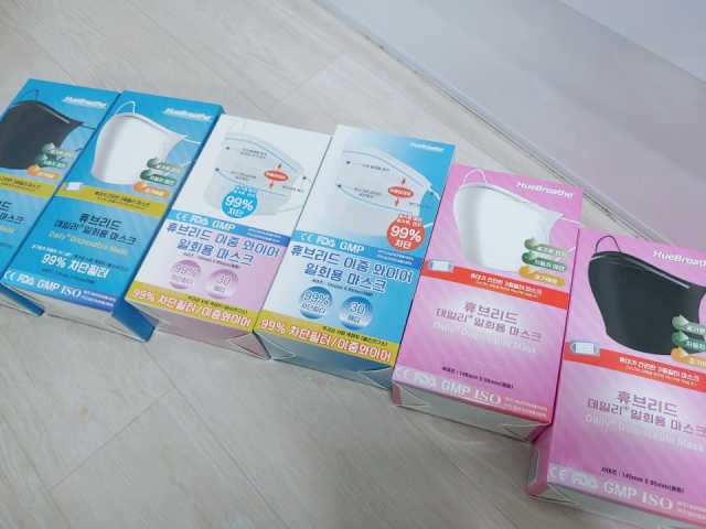 휴브리드일회용마스크 리뷰 사진