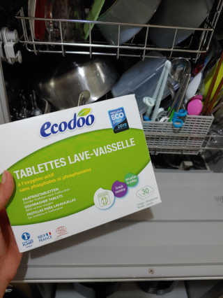 에코두 식기세척기세제 타블렛 600g — 5점을 준 리뷰어가 2019년 8월 올린 사용 사진