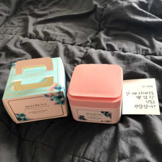 메이베나 1일 1팩 뽑아쓰는 마스크팩 — 5점을 준 리뷰어가 2019년 2월 올린 사용 사진