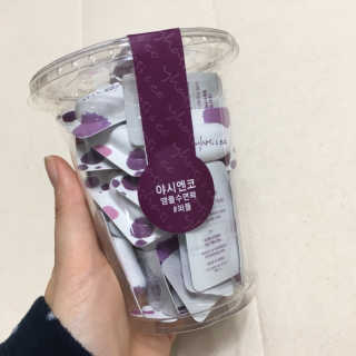 야시엔코 앰플수면팩 퍼플 — 5점을 준 리뷰어가 2019년 2월 올린 사용 사진