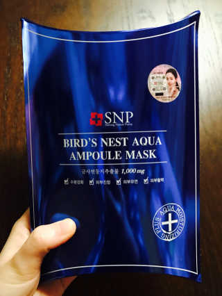 SNP 바다제비집 아쿠아 앰플 마스크 — 5점을 준 리뷰어가 2018년 3월 올린 사용 사진