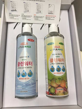 이피아 유해화학물질 없는 알칼리전해수 세정제 클린워터 — 4.25점을 준 리뷰어가 2018년 1월 올린 사용 사진