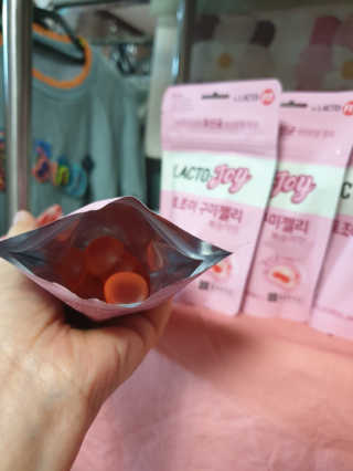 락토조이 구미젤리 복숭아맛 — 5점을 준 리뷰어가 2019년 6월 올린 사용 사진