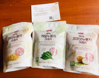 BASSAK 바삭 유기농 현미 누룽지 크래커 3종 — 5점을 준 리뷰어가 2019년 8월 올린 사용 사진