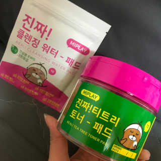 미플레이 진짜 티트리 토너 패드 — 5점을 준 리뷰어가 2018년 11월 올린 사용 사진