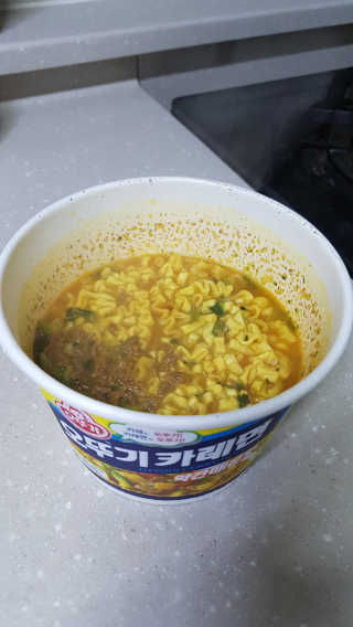 오뚜기카레면 2차 모집 — 4점을 준 리뷰어가 2019년 2월 올린 사용 사진