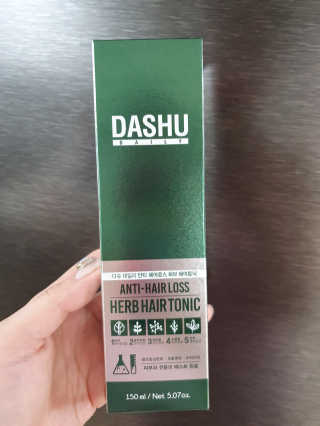 다슈코리아 다슈 데일리 안티 헤어로스 허브 헤어토닉 150ml — 1점을 준 리뷰어가 2019년 9월 올린 사용 사진