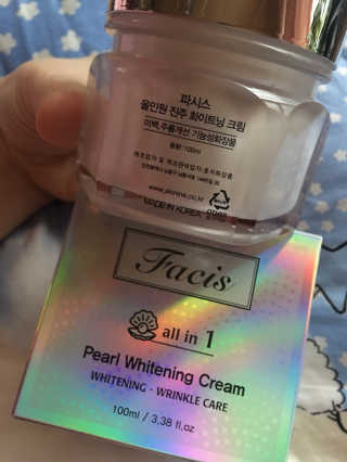 파시스 올인원 진주 화이트닝 크림 100ml — 4.67점을 준 리뷰어가 2018년 11월 올린 사용 사진