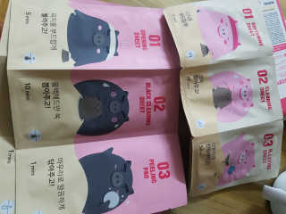 미팩토리 3단 돼지코팩 1box + 3단 흑돼지코팩 1box — 4.5점을 준 리뷰어가 2019년 7월 올린 사용 사진