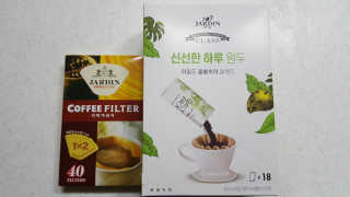 (주)쟈뎅 [쟈뎅] 클래스 신선한 하루 원두+여과지 SET — 5점을 준 리뷰어가 2019년 3월 올린 사용 사진
