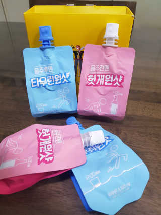 천호식품 숙취해서 헛개원샷, 타우린원샷 술푼너에게 — 3점을 준 리뷰어가 2017년 12월 올린 사용 사진
