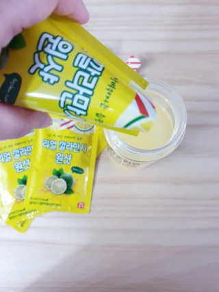 장수농가 리얼깔라만시 원샷 50ml 10팩+보틀 — 5점을 준 리뷰어가 2019년 4월 올린 사용 사진