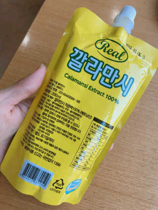 장수농가 리얼깔라만시 — 5점을 준 리뷰어가 2018년 4월 올린 사용 사진