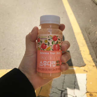 풀무원 스무디랩 피치&비타 — 5점을 준 리뷰어가 2017년 11월 올린 사용 사진