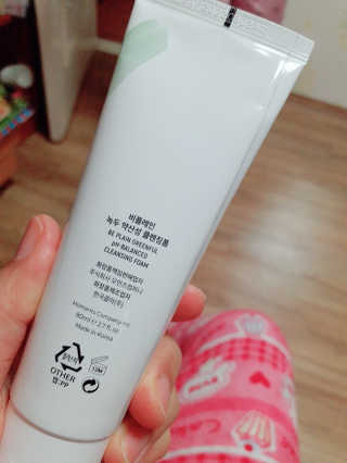 비플레인 녹두 약산성 클렌징폼 — 5점을 준 리뷰어가 2020년 2월 올린 사용 사진