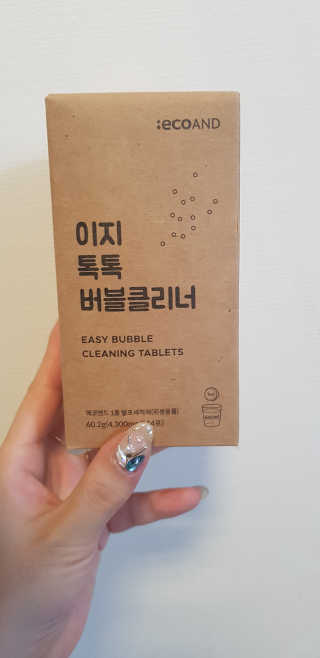 [에코앤드]이지톡톡 버블클리너 1종세척제 — 5점을 준 리뷰어가 2019년 10월 올린 사용 사진
