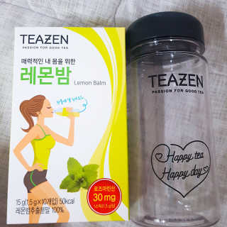 티젠 레몬밤 + 마이보틀 — 3점을 준 리뷰어가 2018년 7월 올린 사용 사진